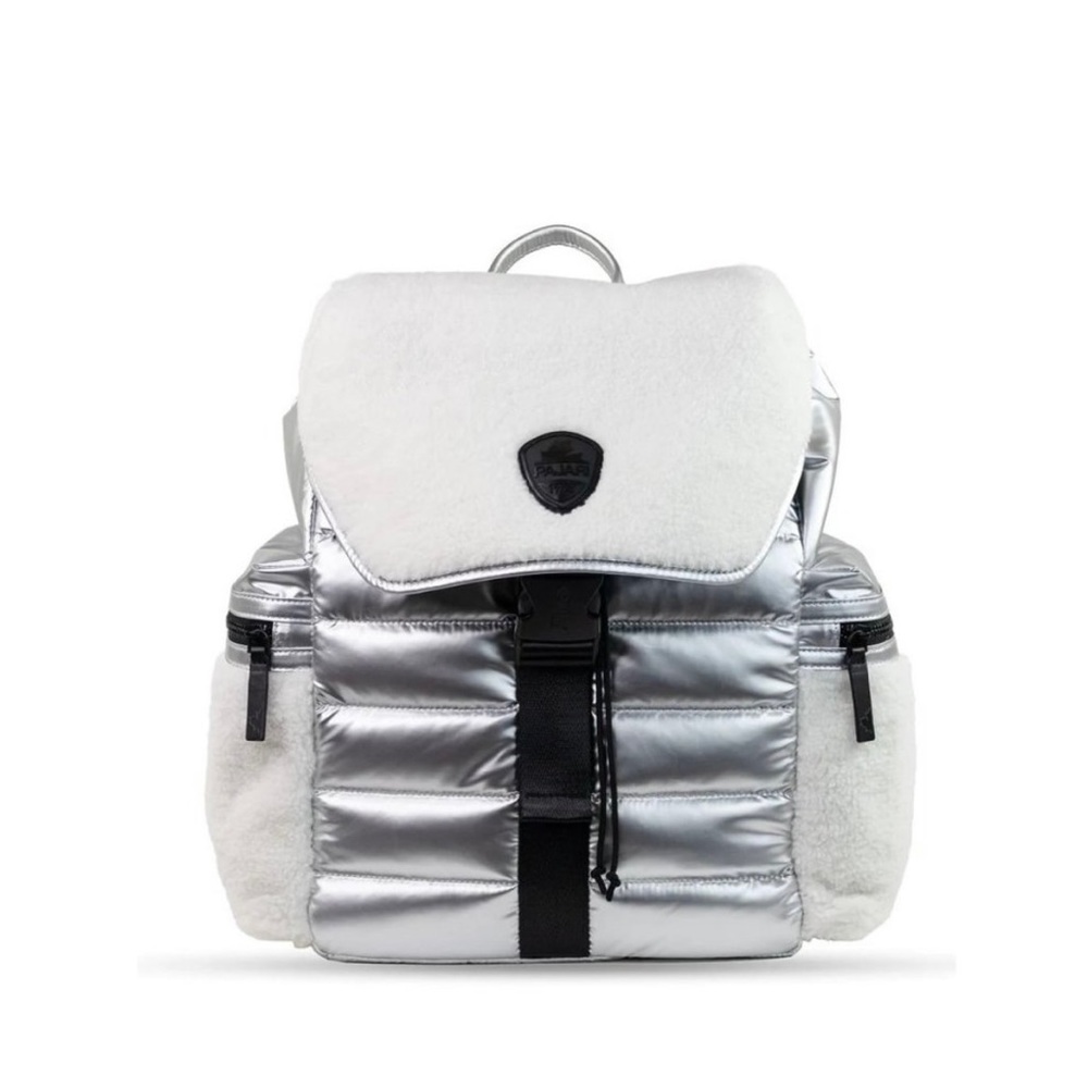 Pajar Large Silver Shearling
Puffy Backpack